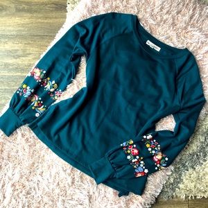 Green long sleeve shirt